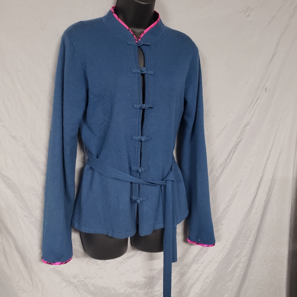 Women's Shanghai Tang cashmere and silk cardigan